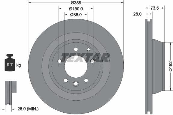 Brake Disc PRO 92151403