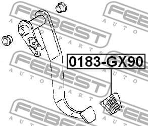 Pedal Pad, clutch pedal 0183-GX90 - image 2
