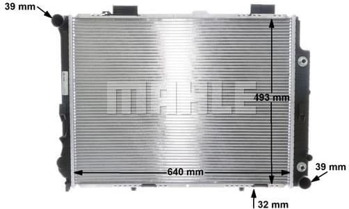 Radiator, engine cooling BEHR CR 315 001S - image 11