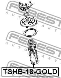 Dust Cover Kit, shock absorber TSHB-18-GOLD - image 2