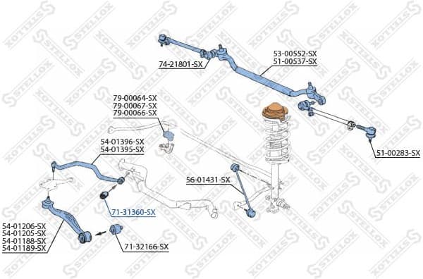 Mounting, control/trailing arm 71-31360-SX - image 2