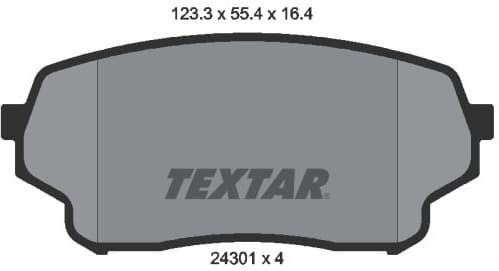 Brake Pad Set, disc brake 2430101