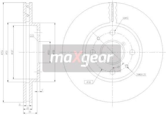 Brake Disc 19-3347 - image 2