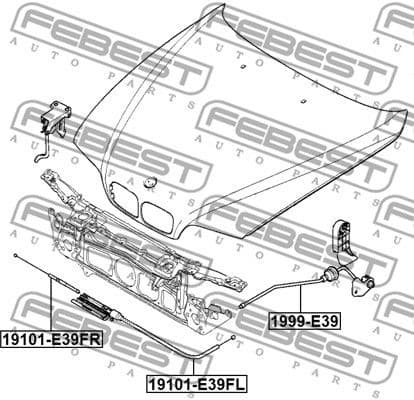 Bonnet Cable 1999-E39 - image 2