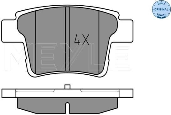 Brake Pad Set, disc brake MEYLE-ORIGINAL: True to OE. 025 242 6017