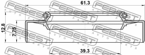 Shaft Seal, drive shaft 95GDW-41610813R - image 2