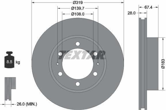 Brake Disc PRO 92274903