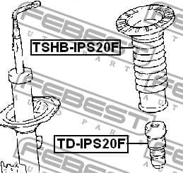 Protective Cap/Bellow, shock absorber TSHB-IPS20F - image 2