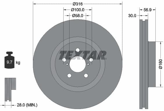 Brake Disc PRO 92236503