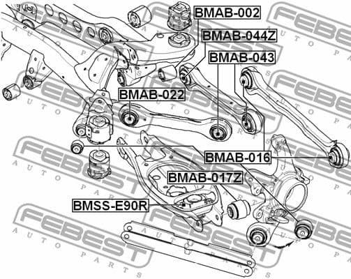 Mounting, control/trailing arm BMAB-017Z - image 2