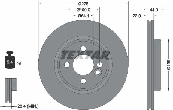 Brake Disc PRO 92262403