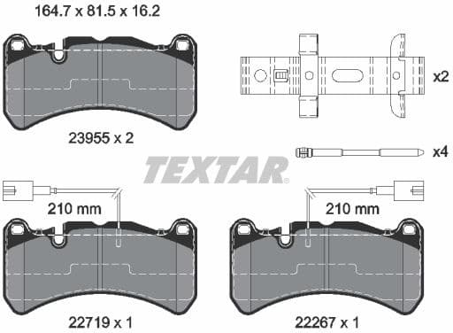 Brake Pad Set, disc brake Q+ 2395503