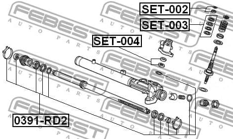 Repair Kit, steering gear SET-004 - image 2