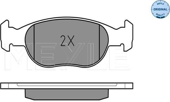 Brake Pad Set, disc brake MEYLE-ORIGINAL: True to OE. 025 231 8118