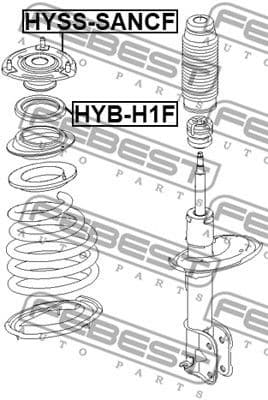 Suspension Strut Support Mount HYSS-SANCF - image 2