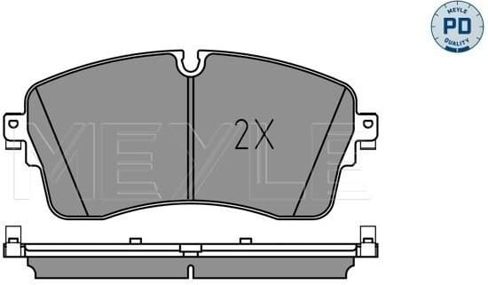 Brake Pad Set, disc brake MEYLE-PD: Advanced performance and design. 025 224 8517/PD - image 2