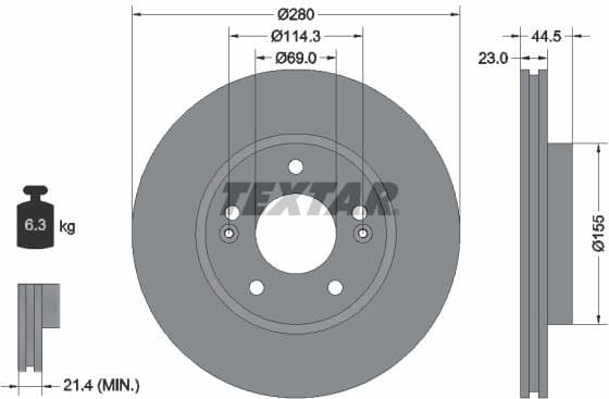 Brake Disc PRO 92243103