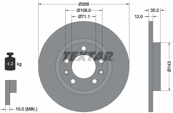 Brake Disc PRO 92268003