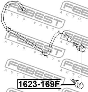 Link/Coupling Rod, stabiliser bar 1623-169F - image 2