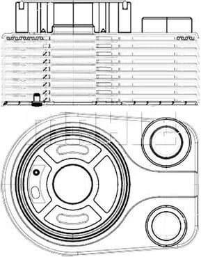Oil Cooler, engine oil BEHR CLC 196 000S