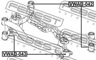 Bushing, axle beam VWAB-043 - image 2