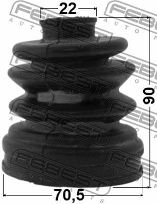Bellow Kit, drive shaft 1215-CM10R - image 2
