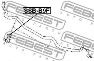 Mounting, stabiliser bar SSB-B9F - image 2
