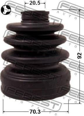 Bellow, drive shaft 0815-B9 - image 2