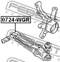 Control/Trailing Arm, wheel suspension 0724-WGR - image 2