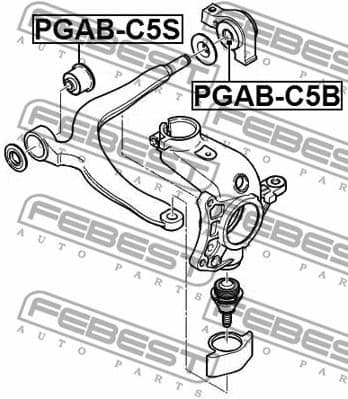 Mounting, control/trailing arm PGAB-C5B - image 2