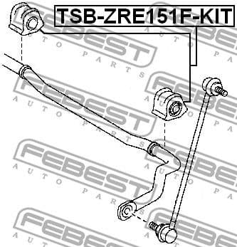 Repair Kit, stabiliser bush TSB-ZRE151F-KIT - image 2
