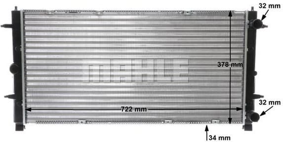 Radiator, engine cooling BEHR CR 398 000S - image 16