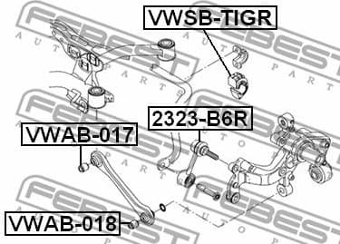 Mounting, stabiliser bar VWSB-TIGR - image 2