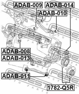 Mounting, control/trailing arm ADAB-008 - image 2