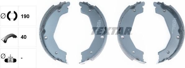 Brake Shoe Set, parking brake 91065700