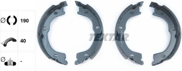 Brake Shoe Set, parking brake 91075300