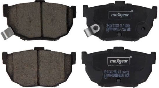 Brake Pad Set, disc brake 19-1134