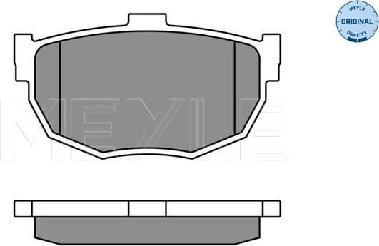 Brake Pad Set, disc brake MEYLE-ORIGINAL: True to OE. 025 215 5314/W