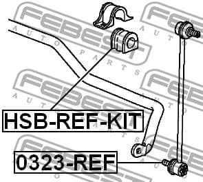 Link/Coupling Rod, stabiliser bar 0323-REF - image 2