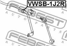 Mounting, stabiliser bar VWSB-1J2R - image 2