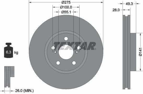 Brake Disc PRO 92142003