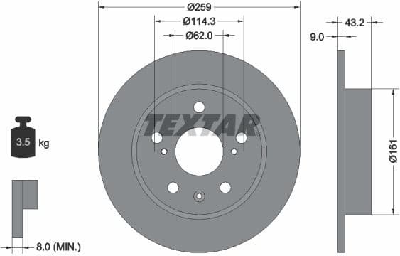 Brake Disc PRO 92268403