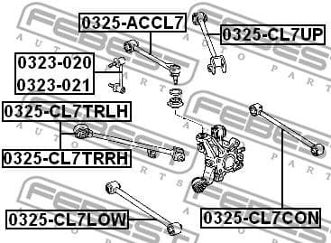 Control/Trailing Arm, wheel suspension 0325-ACCL7 - image 2