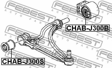 Mounting, control/trailing arm CHAB-J300S - image 2