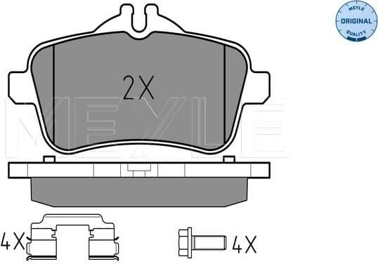 Brake Pad Set, disc brake MEYLE-ORIGINAL: True to OE. 025 252 1518