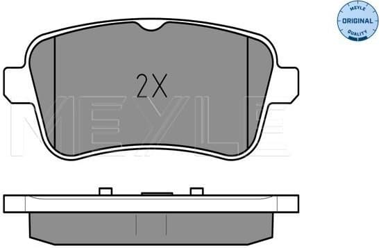 Brake Pad Set, disc brake MEYLE-ORIGINAL: True to OE. 025 252 1518 - image 2