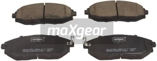 Brake Pad Set, disc brake 19-3004