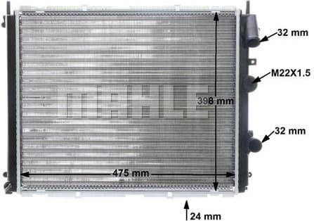 Radiator, engine cooling BEHR CR 510 000S - image 11