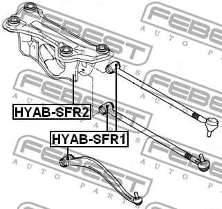 Mounting, control/trailing arm HYAB-SFR1 - image 2