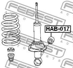 Bush, shock absorber HAB-017 - image 2